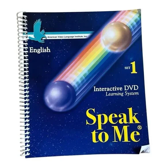 Speak To Me: English Set 1 W/Workbook 2008 Education Language Video DVD Learn